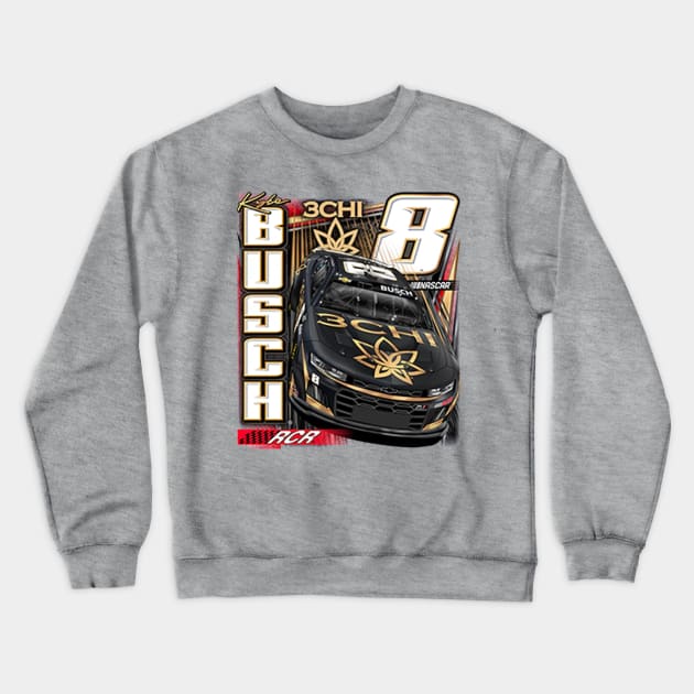 Kyle Busch Richard Racing Team 3CHI Crewneck Sweatshirt by art.Hamdan